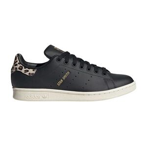 Brand New Adidas Women's Stan Smith Black and Leopard Sneakers